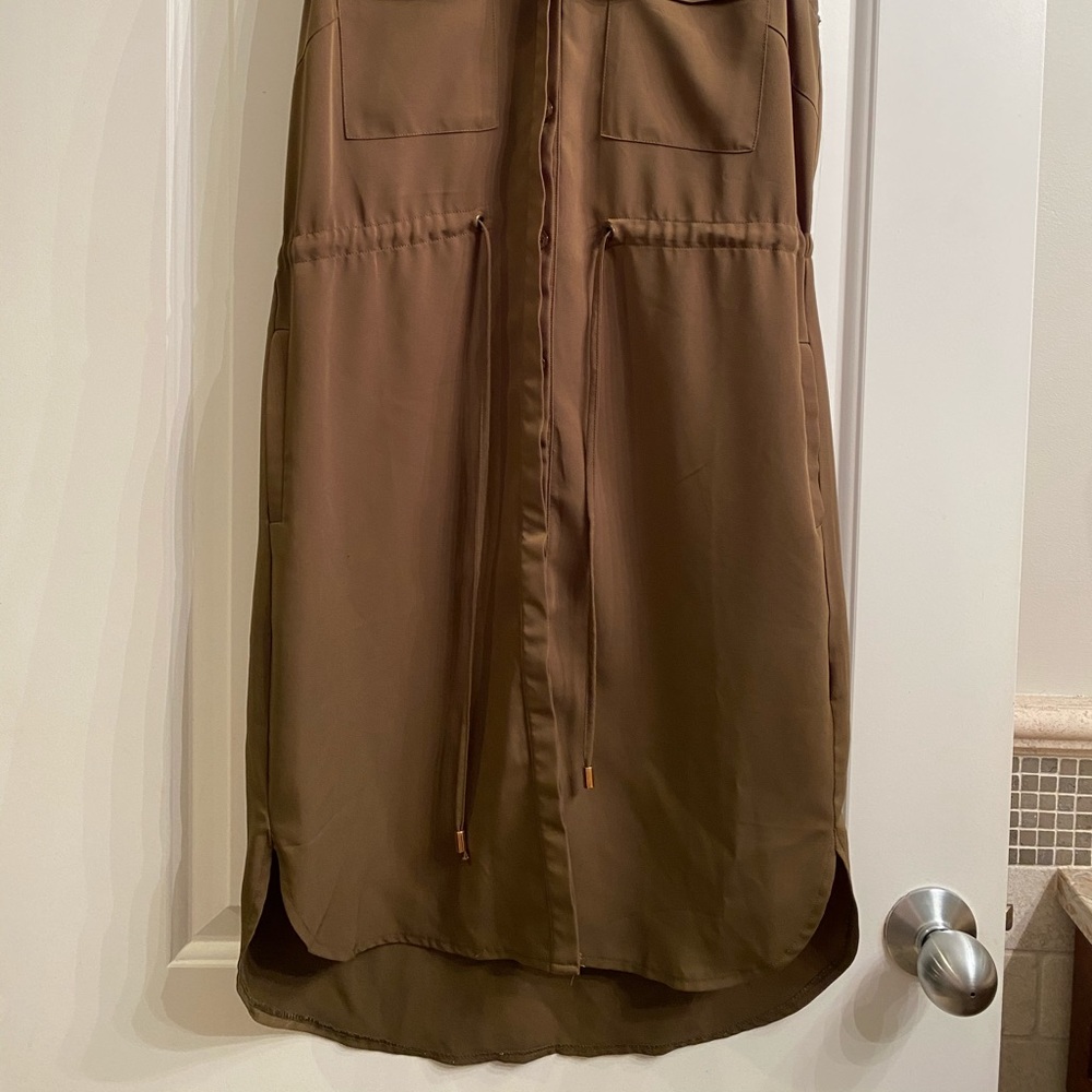 Military Green / Olive Button up dress